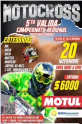 5ta Valida Campeonato Regional de Moto Cross