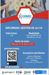 DIPLOMADO GESTION DE LA I+D